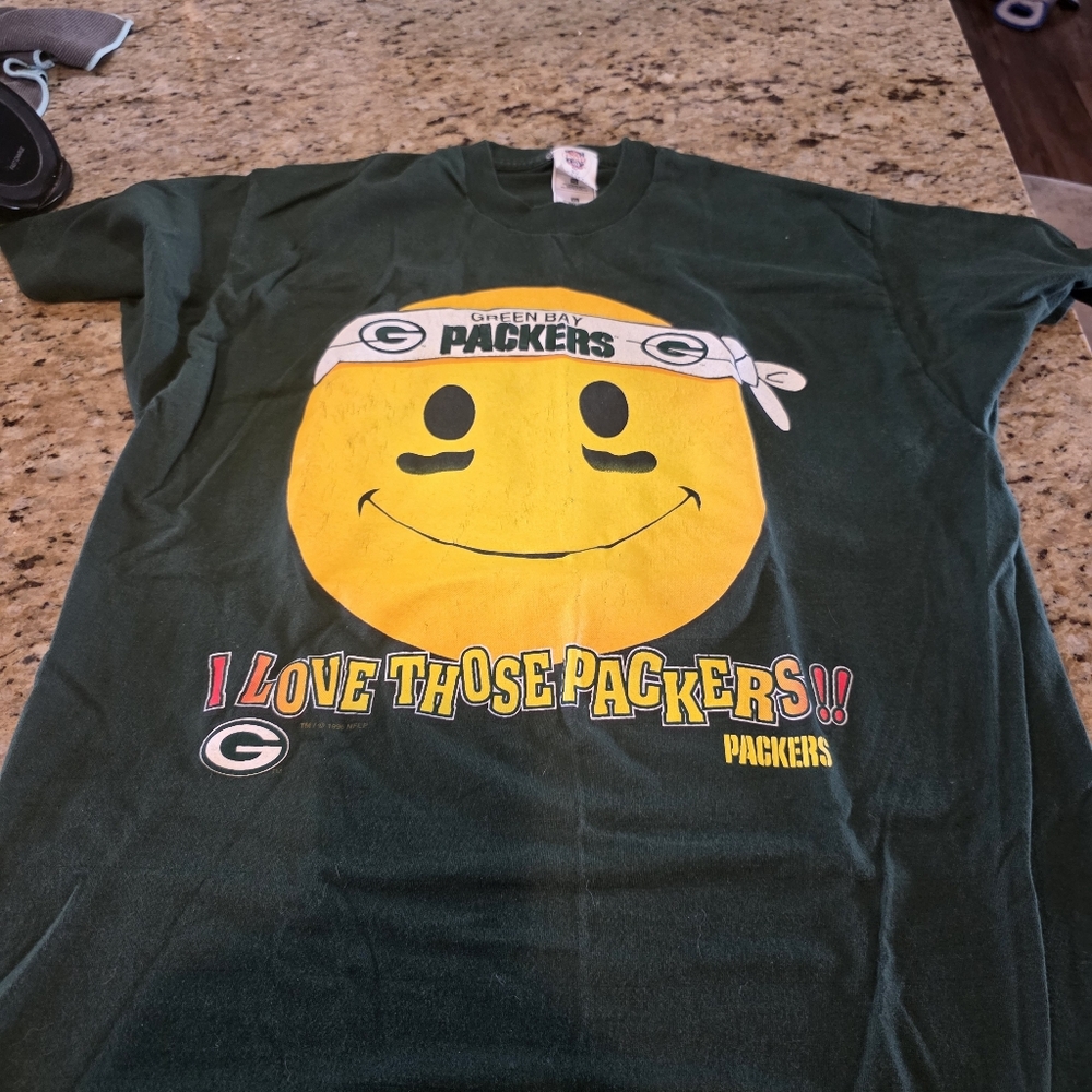 Green Bay Packers Green T-Shirt Vintage